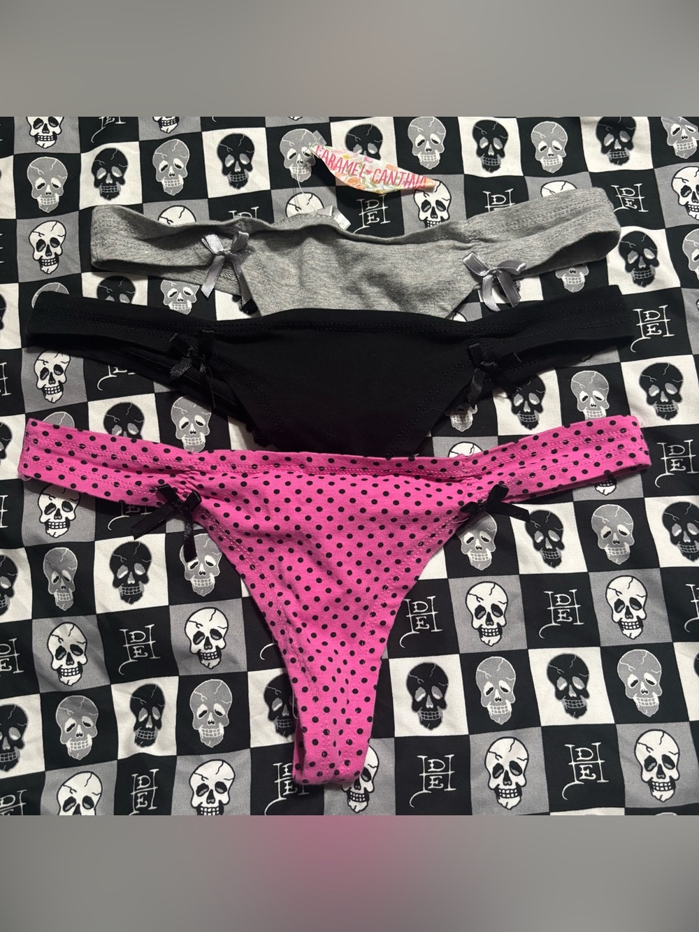 Caramel Cantina 3 Pack of Thong Panties